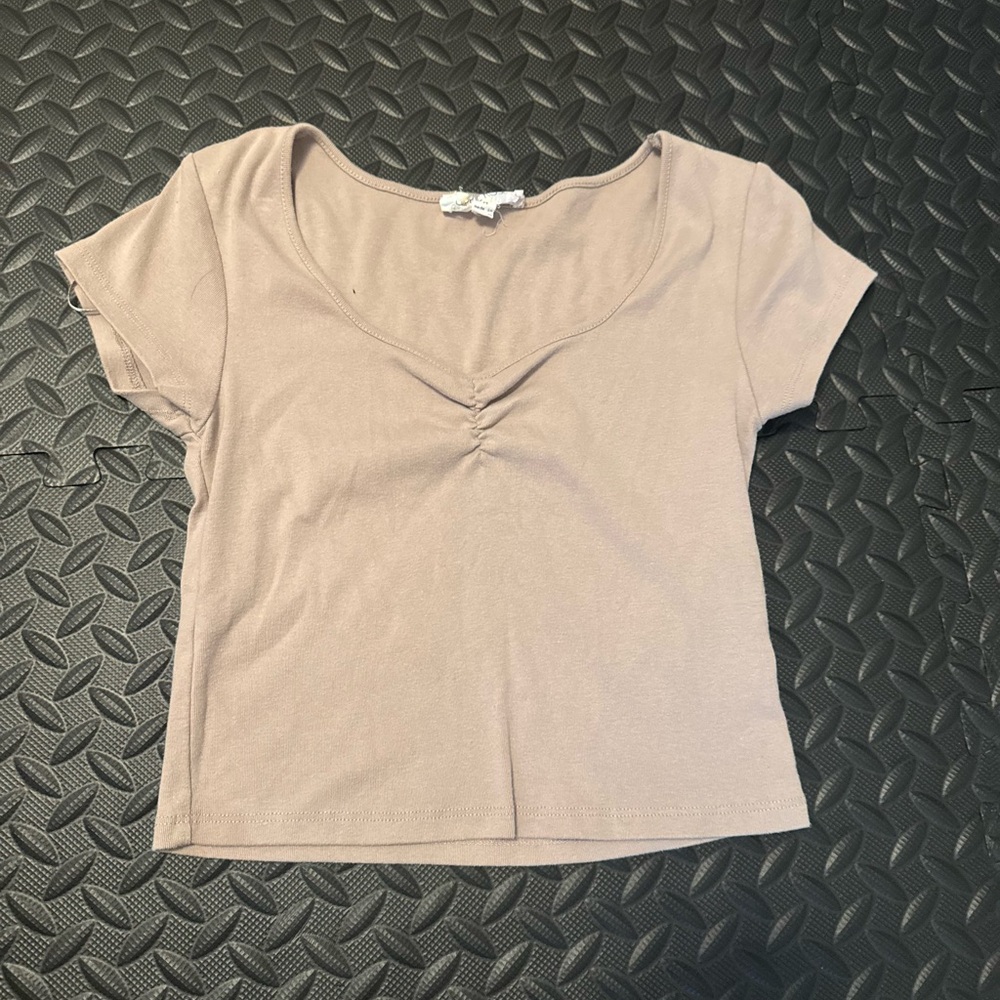 Elegant Mauve Crop Top